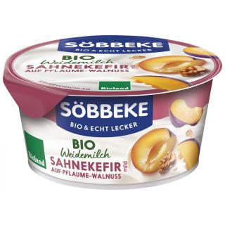 Sahnekefir auf Pflaume-Walnuss - Weidemilch