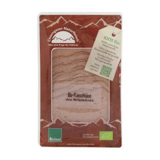 Fleischkäse geschnitten